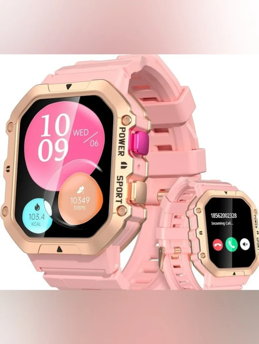 Duede Rugged Smartwatch Pink